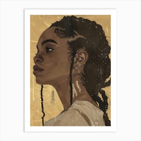 Portrait Of A Black Woman 11 Art Print