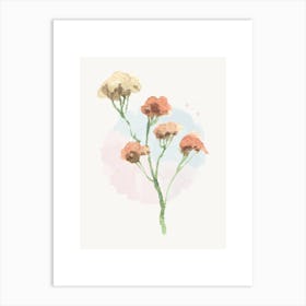 Watercolor Flowers 17 Art Print