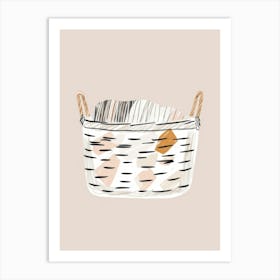 Basket Of Clothes 5 Art Print