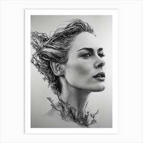 Portrait Of A Woman Art Print