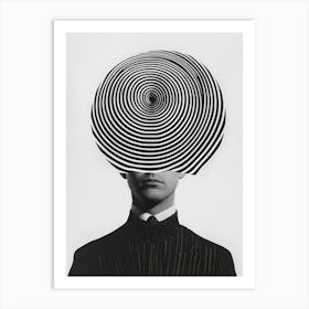 'Spiral Head' Art Print