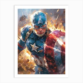 Captain America 55 Art Print