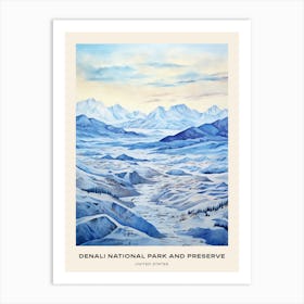 Denali National Park And Preserve United States Of America 6 Poster Art Print