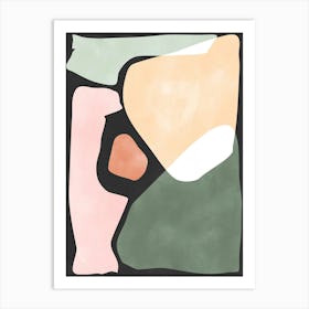 Pastel Paper Cutouts No.1 Art Print