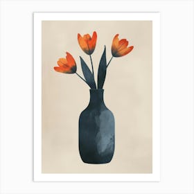 Tulips In A Vase 35 Art Print