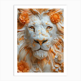 Lion Head Art Print