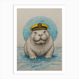 Sailor Seal 1 Art Print