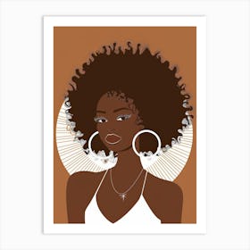 Afro Girl 44 Art Print