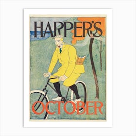 Harper's October , Edward Penfield 1 Art Print