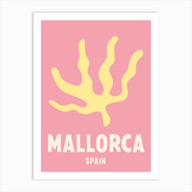 Mallorca, Spain, Graphic Style Poster 1 Art Print