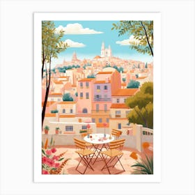 Alicante Spain 2 Illustration Art Print