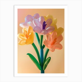 Dreamy Inflatable Flowers Larkspur 3 Art Print