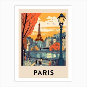 Paris 2 Vintage Travel Poster Art Print