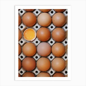 Eggs In A Carton 12 Art Print