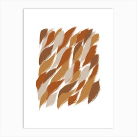 Abstract Brushstrokes Art Print