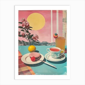 Polaroid Inspired Afternoon Tea 2 Art Print