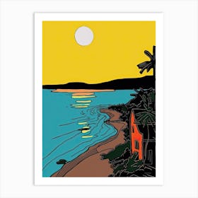 Minimal Design Style Of Zanzibar, Tanzania 4 Art Print