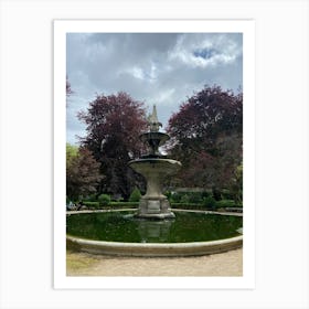 Fountain In The Park Art Print