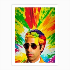 Sacha Baron Cohen Colourful Pop Movies Art Movies Art Print