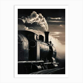 Steam Train Art Print