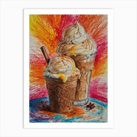 Ice Cream Sundae 4 Art Print