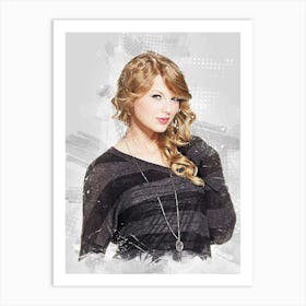 Taylor Swift Watercolor Art Print