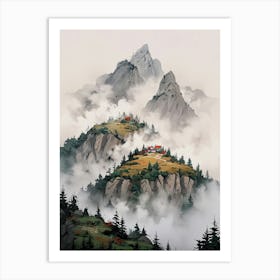 Chinese Mountains 4 Art Print