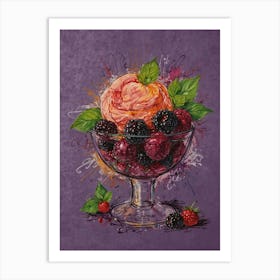 Berry Sundae Art Print