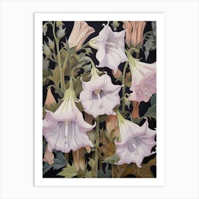 Canterbury Bells 2 Flower Painting Art Print