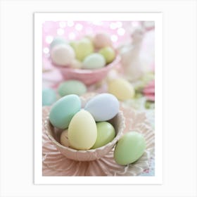 Pastel Easter Eggs Art Print