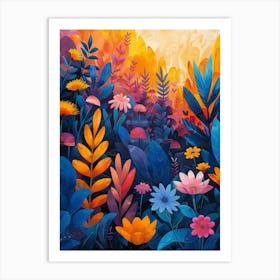 Colorful Flowers 1 Art Print