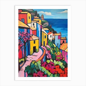 Cinque Terre Italy 2 Fauvist Painting Art Print