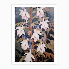 Flower Illustration Lobelia 4 Art Print