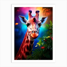 Daisy The Giraffe - AfriDesigns Art Print