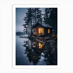 Lake house Art Print