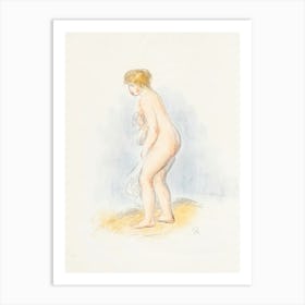 Standing Female Bather (1896), Pierre Auguste Renoir Art Print