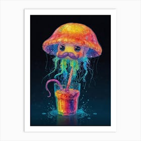 Jellyfish Canvas Print 4 Art Print