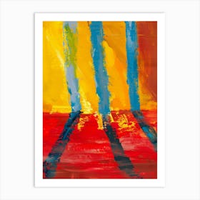 Red, Yellow And Blue Art Print