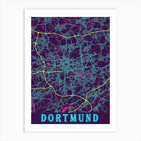 Dortmund Map Poster 1 Art Print