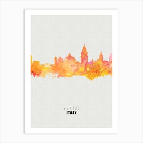 Venice Italy City watercolor Art Print