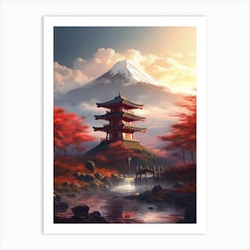 Japanese Pagoda 21 Art Print