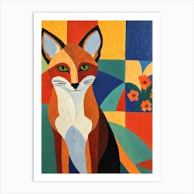 Color Fox Art Print