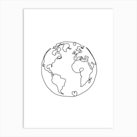 The World In Love Art Print