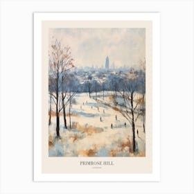 Winter City Park Poster Primrose Hill Park London 4 Art Print