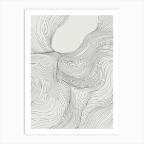 Abstract Line Drawing 2 Art Print