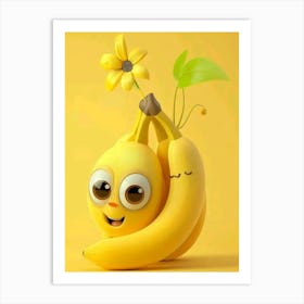 Yellow Bananas- kids Art Print