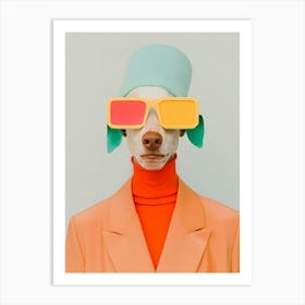 Ap Surreal Human Dog Portrait 2 August 2024 Art Print