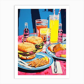 Pop Art American Diner 3 Art Print