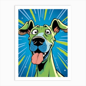 Cartoon Dog Illustration Art Print