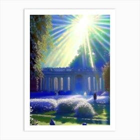 Palace Of Fontainebleau Gardens, 1, France Classic Painting Art Print